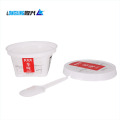 Custom Colorful IML Printed Container Bowl Tub Box Food Grade PP Ice Cream Plastic Cup with Lid Spoon